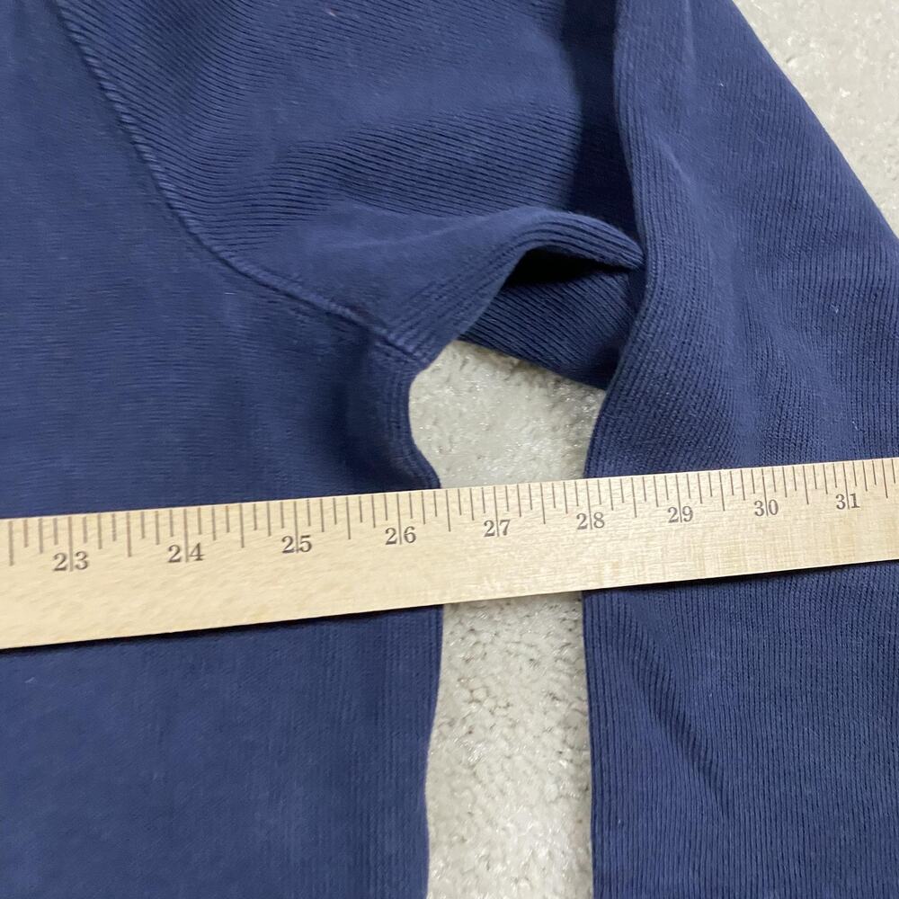 Polo Ralph Lauren Sweater Mens XL Blue 1/4 Zip Mock Neck Cotton Pullover - Picture 5 of 7